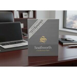 Southworth Resume Paper 100 Cotton Fiber White 24lb 8.5x11 100 Sheets R14CF